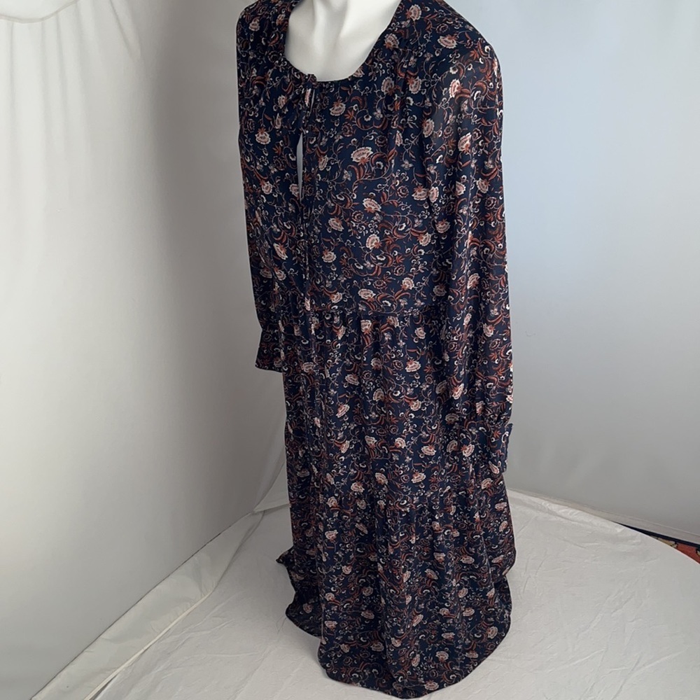 WAYF boho dress in navy floral M - Picture 4 of 11